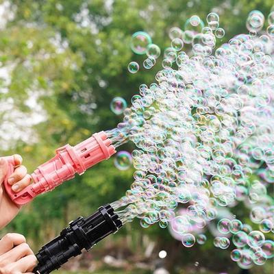 Colorful Plastic Bubble Gun - 1 Pc for Kids Fun