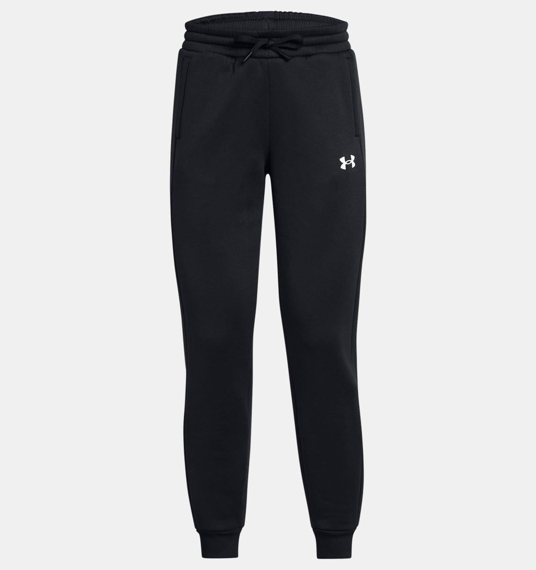 Men's Plain Black Polyester Jogger Pants - 1 Pc