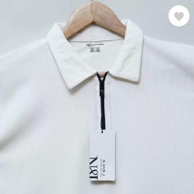 Men's Cotton Plain Polo T-Shirt - 1 Pc Round Neck