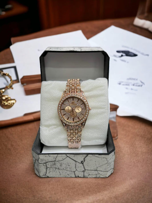 Diamond Stone Men's Chain Watch