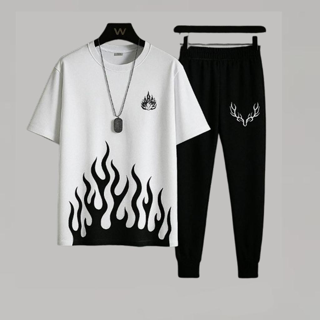 2 Pcs Men's Micro Plain Track Suit