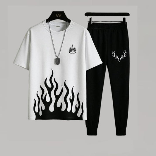 2 Pcs Men's Micro Plain Track Suit