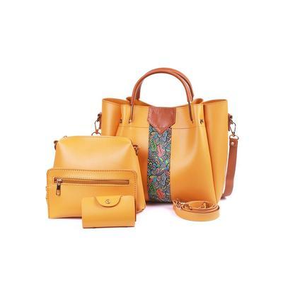 4 Pcs Women's Beautiful PU Leather Shoulder Bag