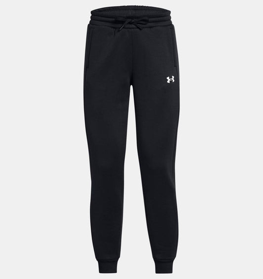 Men's Plain Black Polyester Jogger Pants - 1 Pc